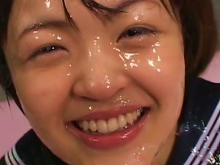 Cute Asian Babe Gets Loads Of Cum Over Her Face Teen Video