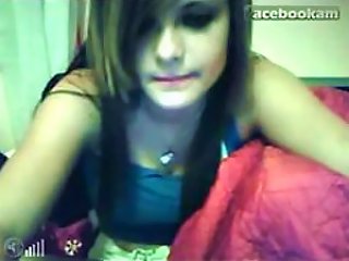 Horny Brunette Teen  On Webcam Teen Video